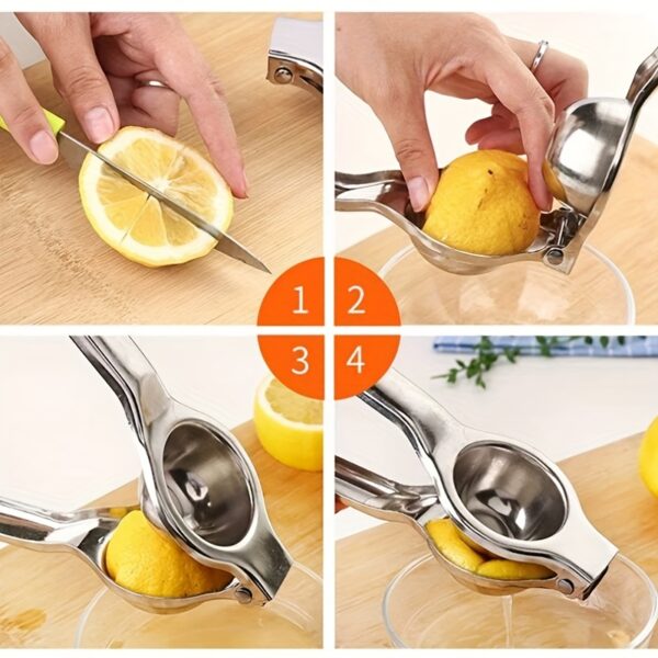 1pc, Citrus Juicer, Multifunctional Lemon Juicer, Creative Orange Juicer, Manual Juicer, Lemon Squeezer, Stainless Steel Manual Fruit Squeezer, Citrus Squeezer, Kitchen Stuff, Kitchen Gadgets Kitchen Accessories - Image 6