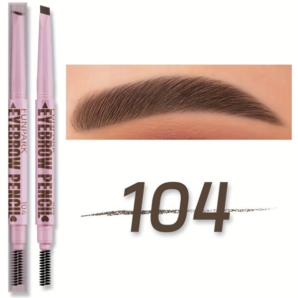 Extremely Fine Flat Core Double Heads Automatic Eyebrow Pencil Waterproof Long-lasting Easy Ware Eyebrow Pen with Eyebrow Powder Eyebrow Dye Dark Brown Light Brown Taupe Black Eyebrow Dye Eyebrow Cream Eyebrow Cream Eyeliner - Image 9