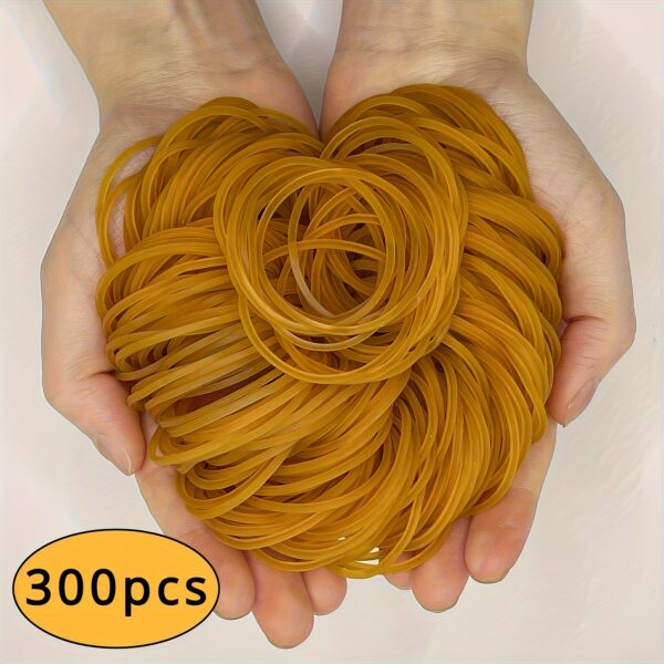 Strong Elasticity 100/300/666pcs Yellow Multi-Purpose Rubber Bands, Diameter 38mm Bubber Ring, Elastic Bands, Durable Natural Rubber for Office, School & Home Use - Image 8