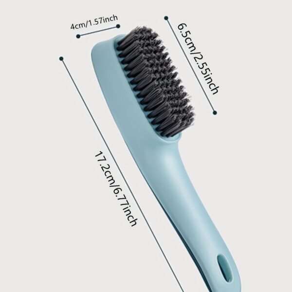 1PC Deluxe Shoe Cleaning Brush - Effective Plastic Clothes Scrubber with Gentle Bristles - Essential Household Cleaning Tool for Shoes, Suede, Nubuck, and Delicate Fabrics - Image 7