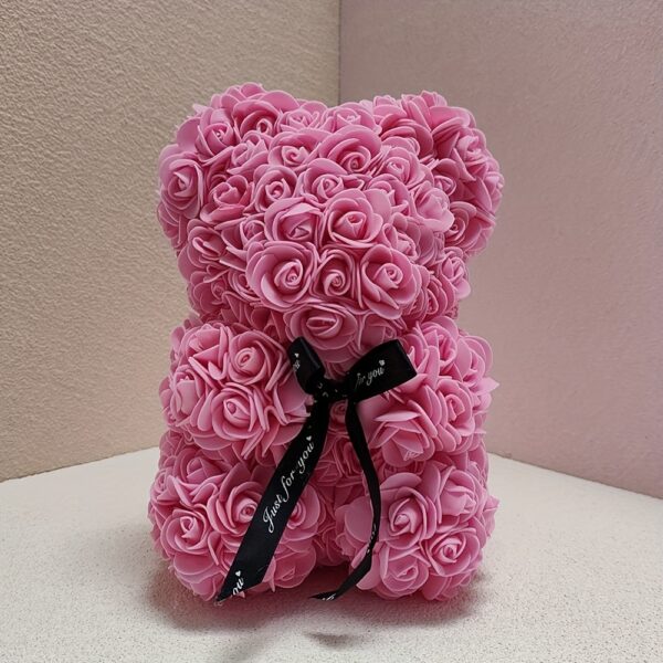 1pc Exquisite Immortal Rose Bear - Soft Artificial Foam Flowers, Long-Lasting, Realistic, Perfect Gift for Romantic Occasions, Valentine's Day, Mother's Day, Anniversary, Wedding, Birthday, and Christmas Celebrations - Image 6