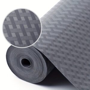1pc Herringbone Pattern Non-Slip Refrigerator Liner – Moisture-Proof and Anti-Slip Vinyl Drawer Mat for Kitchen Storage, Easy to Clean, Durable Protection, Kitchen Organization | Textured Surface Mat | Durable Vinyl Material, Kitchen Liners And Tiers
