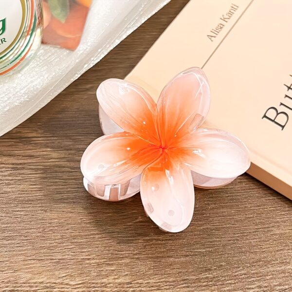 6pcs/1pc Random Color Egg Flower Hairpin, Plastic Fairy Elegant Hairpin, Ideal Gift Choice Gradient Color Flower Hair Claw Clip - Sweet and Elegant Hawaiian Style, Suitable for Women and Girls - Fashion Casual Accessories, Photo Props and Gifts - Image 6