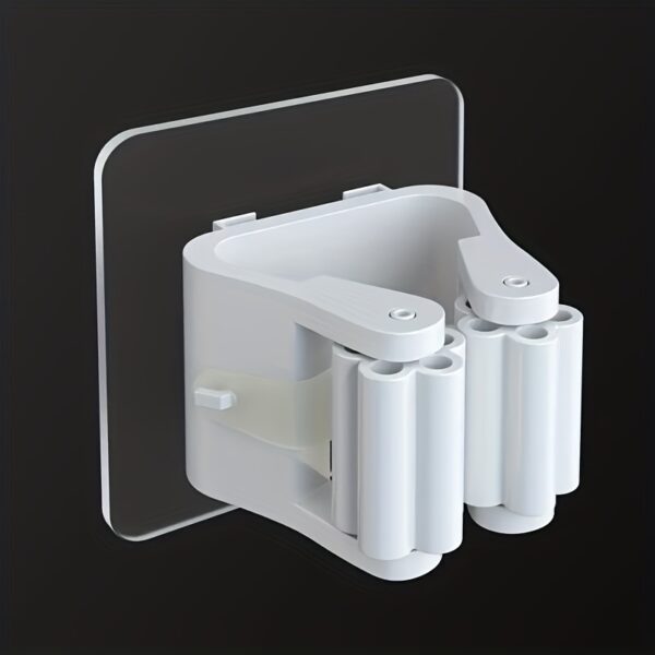 Easy-Install Punch-Free Mop & Broom Holder - Space-Saving, Durable Wall Organizer for Modern Homes - Image 3
