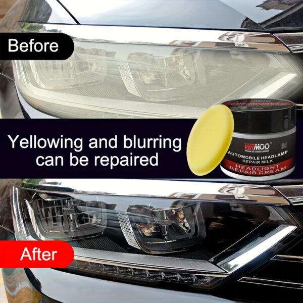 Car Headlight Restoration Kit - Crystal Plated Polish & Scratch Remover, Yellowing Prevention - Image 9