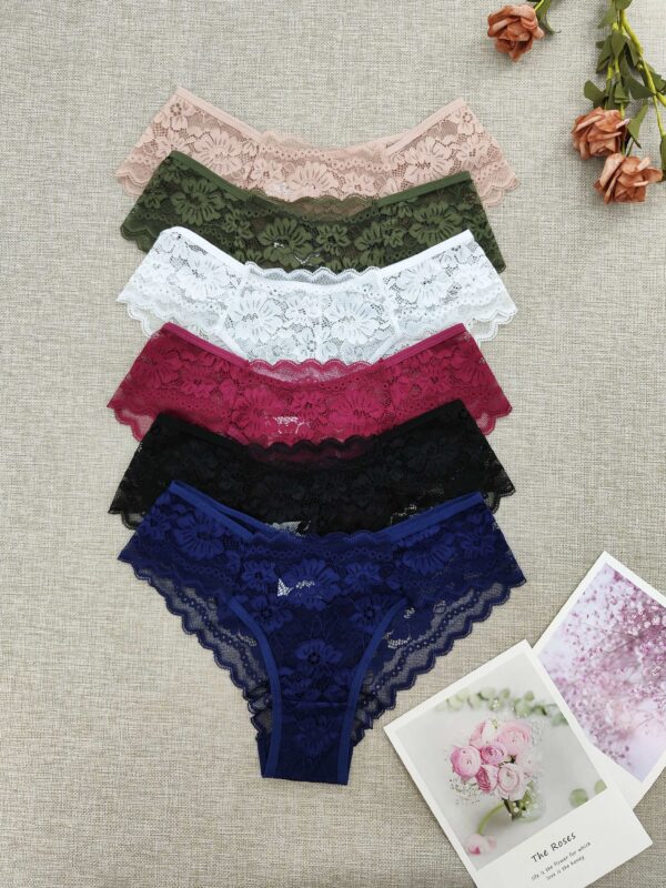 6-pack Women's Lace Triangle Underwear - Image 2