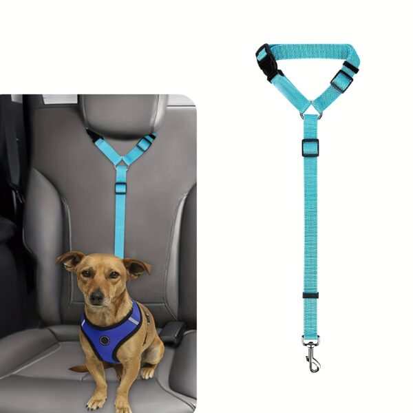 1pc Dog Seat Belt For Vehicle Secure, Pet Car Tether Safety Leash For Dogs In Vehicles, Dog Seatbelt Tether, Dog Seat Belt Buckle, Dog Car Seat Belt Christmas Gift - Image 9