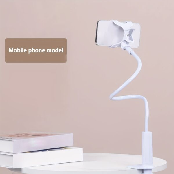 1pc Flexible Cell Phone Holder with Long Arm for iPhone 15 Pro Max, 12-14 - Hands-Free Mount for Lazy Days - Image 3