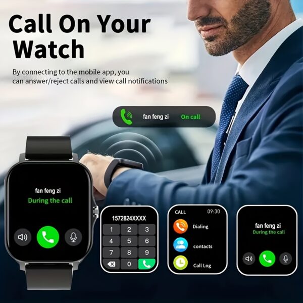 [1.83" Touch Dual Strap Smart Watch] HOT 2024 New 1.83 Inch Touch Dual Strap Men's And Women's Sports Outdoor Smart Watch, Can Make/receive Calls, Step Calorie Exercise Tracker, Call Information Reminder, Multi-function Smart Watch, Wireless Connection Fo - Image 6