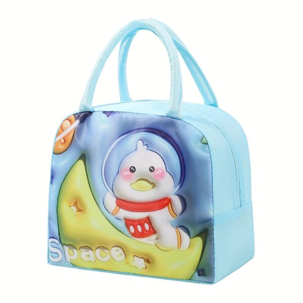 1pc Adorable 3D Pattern Girls Lunch Bag - Portable, Insulated & Retains Freshness - Perfect for School or Picnics - A Thoughtful Gift Idea - Image 16