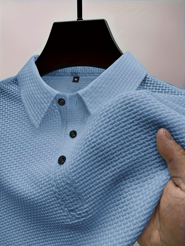 2024 New Men's Ice Sliky Fiber Sports Top - High-end Summer Short Sleeve, Versatile for Golf, Fishing, Basketball, Camping, Gym, Swimming, and Beach - Image 9