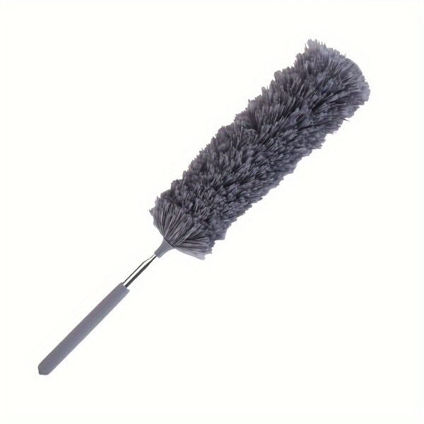 1pc, Electrostatic Microfiber Dusters, Retractable Dust Removal Brush, Microfiber Dusting Brush, Reusable Washable Furniture Dust Duster For Fan, Desktop, Keyboard, Furniture, Car, Cleaning Supplies, Cleaning Tool, Ready For School - Image 3