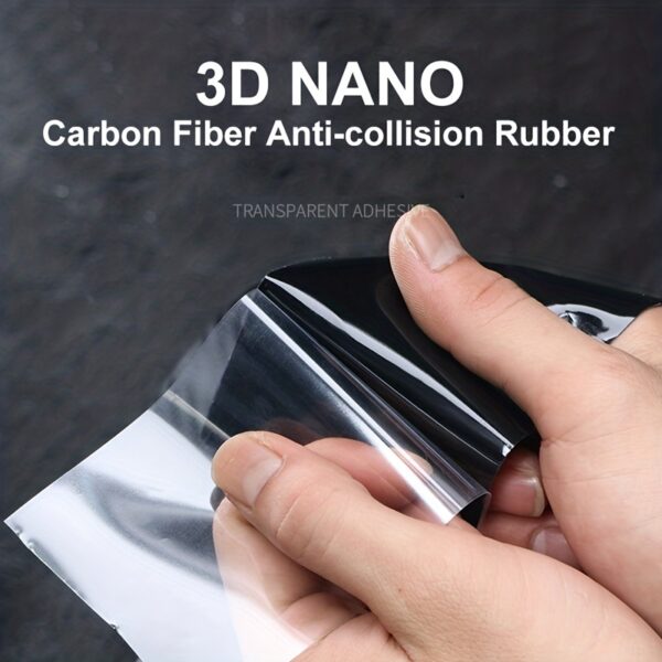 3D Carbon Fiber Car Door Sill Protector - Scratch-Resistant, Waterproof, Nano Matte Black Sticker Film - Durable Threshold Guard for Car Body - Image 7