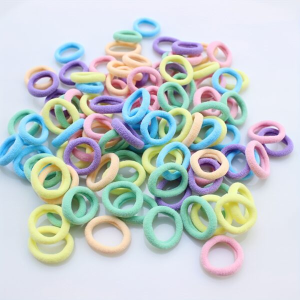 100/300pcs Children's Elastic Hair Rope, Girls Scrunchies Hair Accessories Sets, Ideal choice for Gifts - Image 6