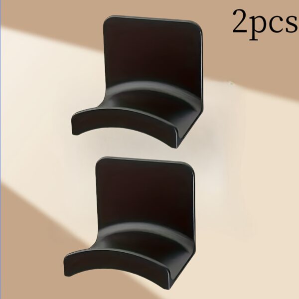 Easy-to-Install Drill-Free Wall-Mounted Headphone Holder - Waterproof Plastic Storage Hook for Headphones, Perfect for Bedroom, Bathroom, Office and Dormitory Organization, Utility Hooks - Image 5