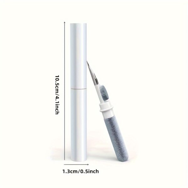 1pc, 3 In 1 Earbuds Cleaning Brush Pen, Multifunctional Earphone Cleaning Pen, Portable Small Brush, Dust Removal Brush, For Headphones, Keyboards, Mobile Phones, Mice, Remote Controllers, Cleaning Supplies, Cleaning Tool, Christmas Supplies - Image 5