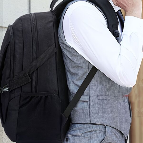 Men's Backpack, Trendy Large Capacity High School Junior High School Student Bag, Travel Bag Computer Bag (Zipper Direction Assorted Varieties) - Image 10