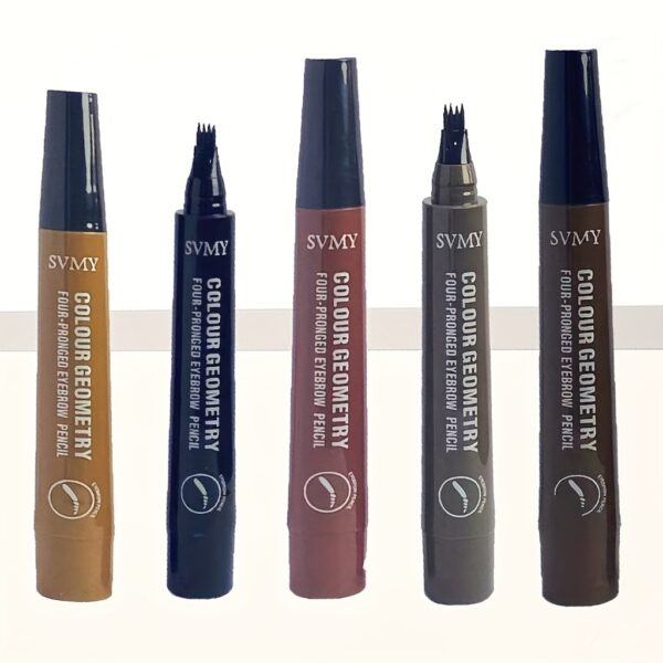 Long-lasting Smooth 4 Split Head Liquid Eyebrow Pencil, Natural And Wild Eyebrow Pencil, Waterproof And Shaping Eyebrow Makeup Tool - Image 5