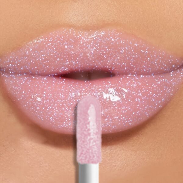 KAFURIX Waterproof Pink 1pc Lip Glaze - Glossy Finish, Sparkle Shine, Long-Lasting, Non-Sticky Paste for All Skin Types, Easy Application - Image 2