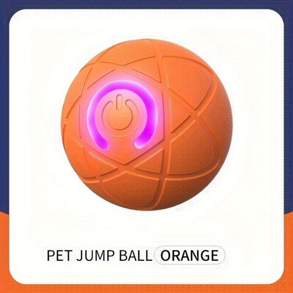 USB Rechargeable Interactive Dog Bouncing Ball Toy - Durable Thermoplastic Rubber, Suitable for All Breeds - Image 7