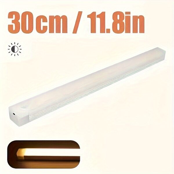1pc Motion-Activated LED Light Bar - USB Rechargeable, Wireless, Ultra-thin with Magnetic Backing for Easy Placement in Kitchens, Hallways, Wardrobes - Ideal for Holiday Gifting - Image 15