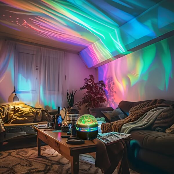 Aurora LED Mood Projection Light RGB Remote Control, Galaxy Star Projector, Bedroom Night Light Projector, Star Projector, Adult Room Decoration, Home Theater, Ceiling, Gift Decoration, Camping, Wedding Decoration, Amazing Projection Light Gift, Holiday P - Image 7