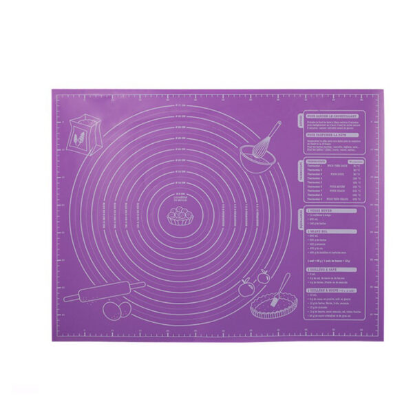 1pc Pastry Mat, Non Stick Baking Mat Non Stick Rolling Dough With Measurements, Kneading Mat, Counter Mat, Dough Rolling Mat, Pie Crust Mat - Image 3