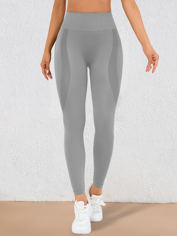 High Waist Butt Lifting Yoga Pants for Women - Moisture-Wicking, High Elasticity Workout Leggings with Wide Waistband, 90% Polyamide & 10% Elastane, Ideal for Running, Gym, and Fall/Winter Activewear, Yoga Wear | Sporty Leggings | Snug Fit, Butt Lifting L - Image 10
