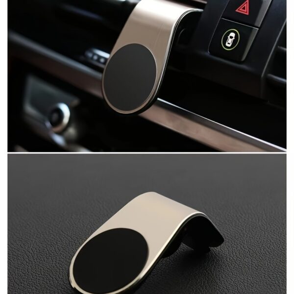 L Shape Air Vent Mount Stand Magnetic Mobile Holder Magnetic Car Phone Holder - Image 13