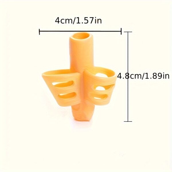 1pc/2pcs Two Finger Grips Silicone Learn Writing Tools Writing Pen Writing Correction Devices, Children Study Supplies For Children Halloween Christmas Gifts - Image 2