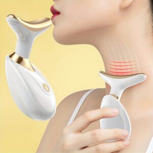 Nourplus Electric Facial Massager, Portable Handheld Face Beauty Vibration Device, Unscented, Powered by 2 AAA Batteries (Included), Dry Battery Power, Non-rechargeable