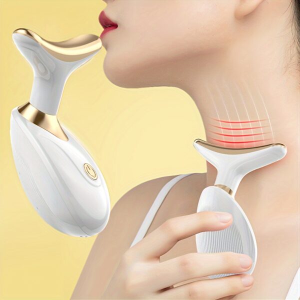 Nourplus Electric Facial Massager, Portable Handheld Face Beauty Vibration Device, Unscented, Powered by 2 AAA Batteries (Included), Dry Battery Power, Non-rechargeable