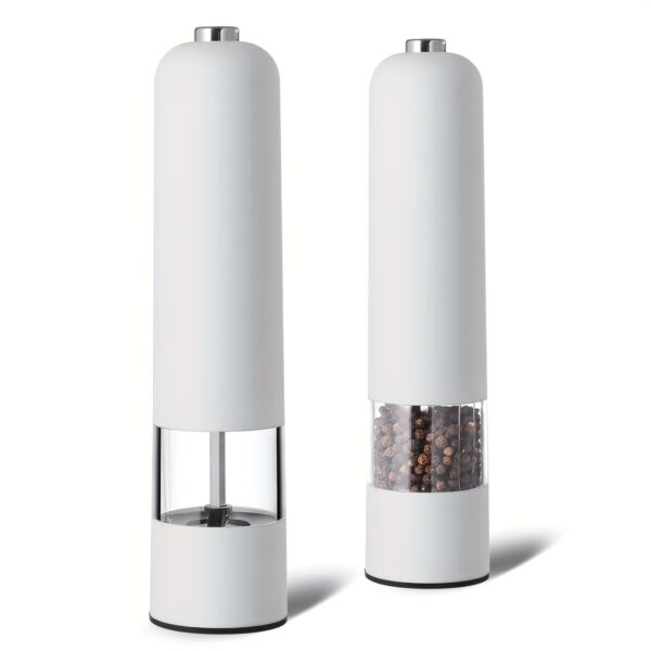 Electric Salt And Pepper Grinder Set - Automatic Spice Mill With Adjustable Coarseness - Perfect For Cooking & BBQs! - Image 9