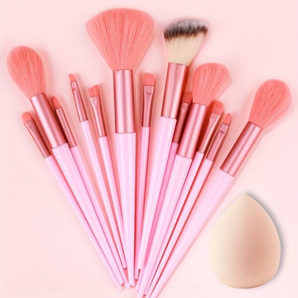 Pro Makeup Brush Set - Soft, Fluffy, Professional Nylon Bristles, ABS Plastic Rod, Unscented, for All Skin Types, Foundation, Powder, Eyeshadow, Kabuki, Blending Beauty Tool - Image 21