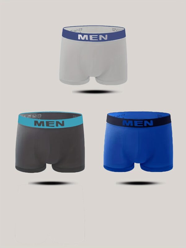 1/3/6 Pcs Men's Breathable Quick-drying Boxer Underwear High Elasticity And Skin-friendly Material Adult Underwear Men's Casual Sports Underwear Suitable For S/M/L Size - Image 9
