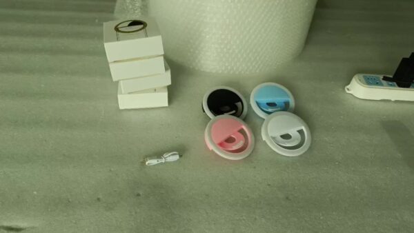 Good quality LED Selfie Ring Light Battery Rechargeable Ring Lamp for Smart Phone Computer Makeup warm white light - Image 15