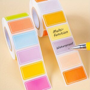 500-Piece Roll Vibrant Color-Coded Index Tabs - Durable, Waterproof, and Removable Sticky Labels for Effortless Organizing, Tagging, and Creating Personalized Name Tags - Ideal for Office, School, and Home Use