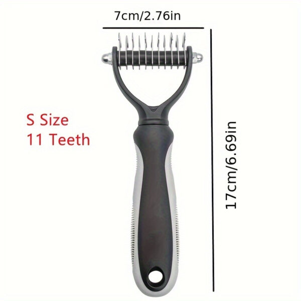 Premium Pet Hair Knot Cutter Comb - Dual-Action Grooming Tool for Effortless Mat Removal - Safe & Effective on Dogs and Cats - Ideal for All Fur Types - Image 9