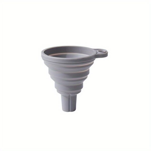 1pc Collapsible Silicone Funnel - Mini, Food-Safe Kitchen Gadget for Easy Liquid Dispensing - Image 5