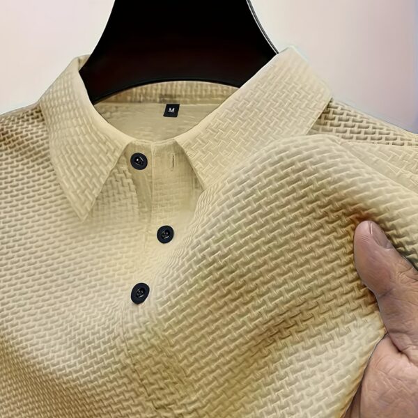 2024 New Men's Ice Sliky Fiber Sports Top - High-end Summer Short Sleeve, Versatile for Golf, Fishing, Basketball, Camping, Gym, Swimming, and Beach - Image 29