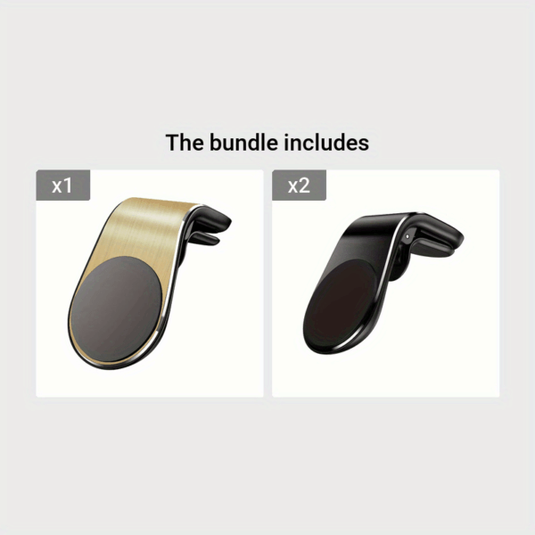 L Shape Air Vent Mount Stand Magnetic Mobile Holder Magnetic Car Phone Holder - Image 7