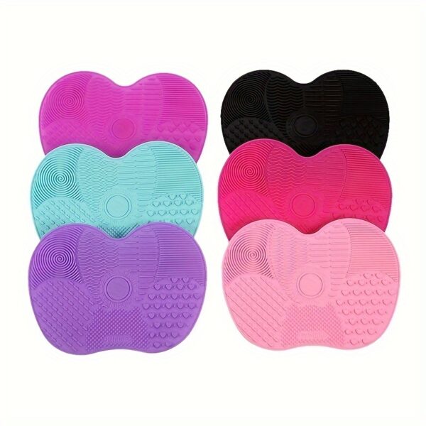 Silicone Apple Scrub Pad With Suction Cup Silicone Scrub Pad Beauty Tool Scrub Pad Makeup Brush Cleaning Pad - Image 16