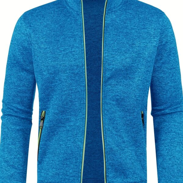 [Full Zip Up Cardigan Sweater] Elegant Mid Stretch Cardigan, Men's Casual Full Zip Up Cardigan Sweater Coat For Fall Winter - Image 19