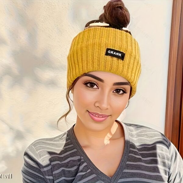 Soft Embrace, Elegant Knit Headband for Women - Cozy Ear Warmer, Solid Color, Cotton, Fashionable Winter Accessory - Image 14