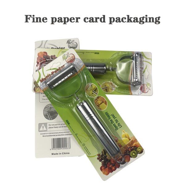 Sharp Stainless Steel 1pc Vegetable Peeler - Durable Food-Safe Kitchen Gadget for Effortless Peeling of Potatoes, Carrots, Cucumbers & More - Ideal for Home, Restaurants & Hotels - Image 7