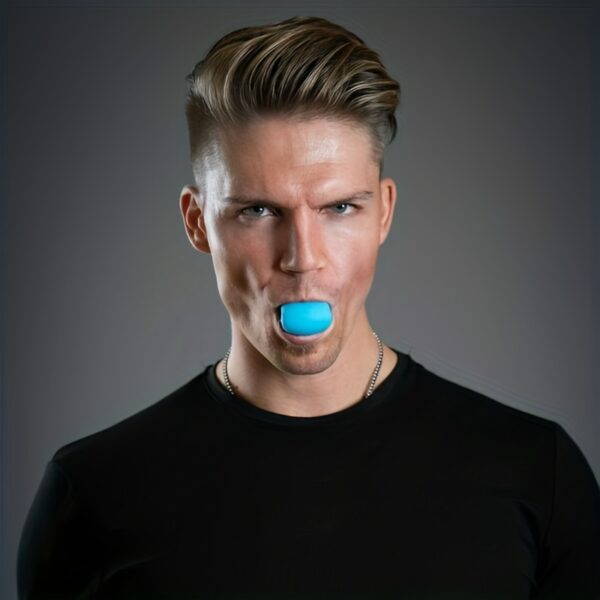 1pc Silica Gel Jaw Exerciser, Face Stress Ball, Jawline Facial Muscle Trainer, Home Fitness Exercise Equipment - Image 3