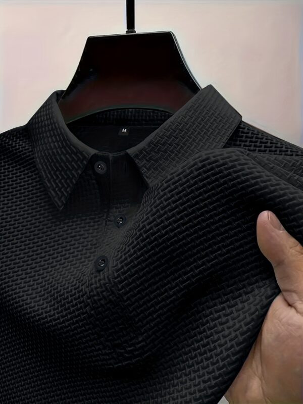 2024 New Men's Ice Sliky Fiber Sports Top - High-end Summer Short Sleeve, Versatile for Golf, Fishing, Basketball, Camping, Gym, Swimming, and Beach - Image 2