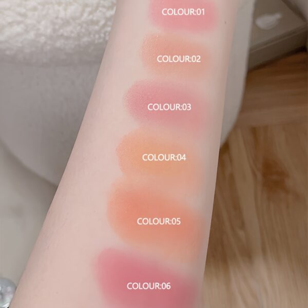 6-Shade Matte Blush Powder - Waterproof, Brightens All Skin Tones, Flawless Finish for a Radiant Look - Image 16