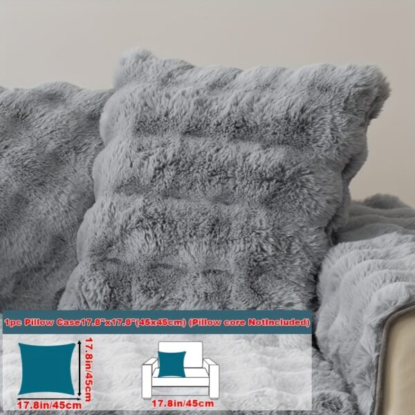 1pc Imitation Rabbit Plush Sofa Cover Winter Warm Thick Plush Soft Sofa Slipcover Pet Favorite Non-slip Protective Couch Cover Furniture Protector For Bedroom Office Living Room Home Decor - Image 34