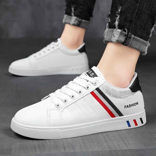 Men's Trendy Street Style Low Top Skateboard Shoes, Comfy Non Slip Lace Up Durable Sneakers For Men's Outdoor Activities - Image 9